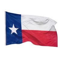 Bandiera dello stato del Texas. Versione semplice e leggermente ondulata. | Vettore Premium