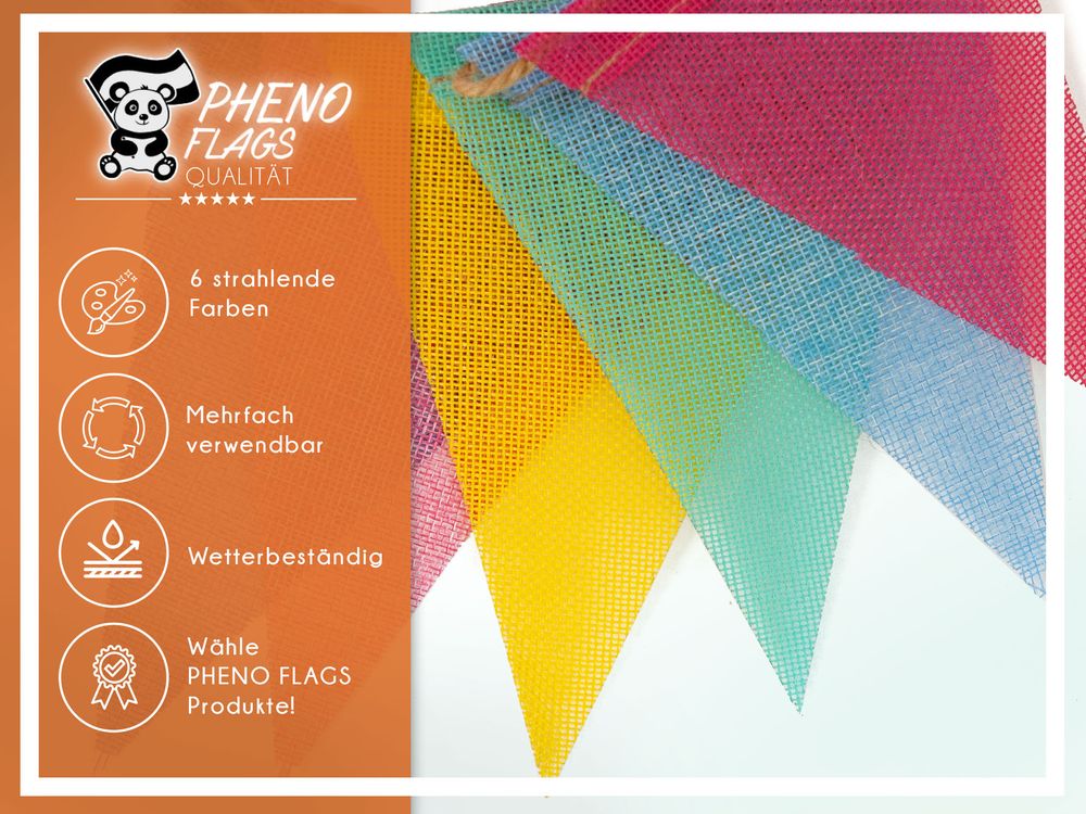 Wimpelkette Stoff günstig kaufen – Bei PHENO FLAGS