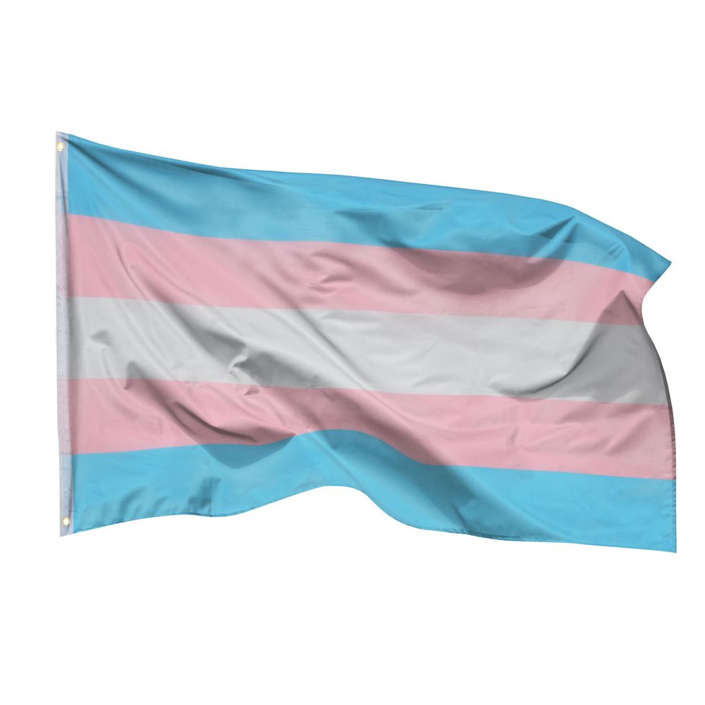 Ciondolo Bandiera Transgender In Argento 925 Con Gemme Naturali – Placcato Platino, Su Cordino Regolabile