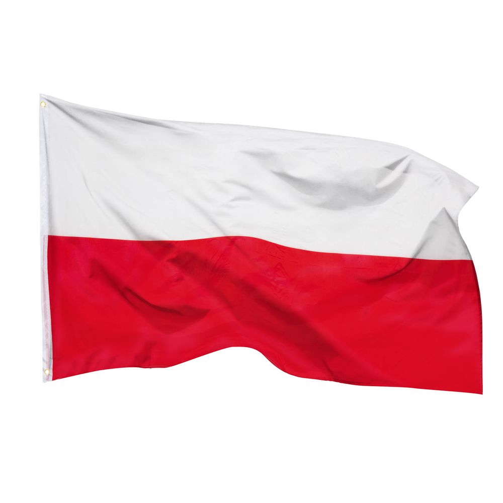 Bandiera della Polonia di PHENO FLAGS - Bandiera polacca con occhielli in ottone - 90 x 150 cm - Bandiere resistenti alle intemperie per l'asta - 100%