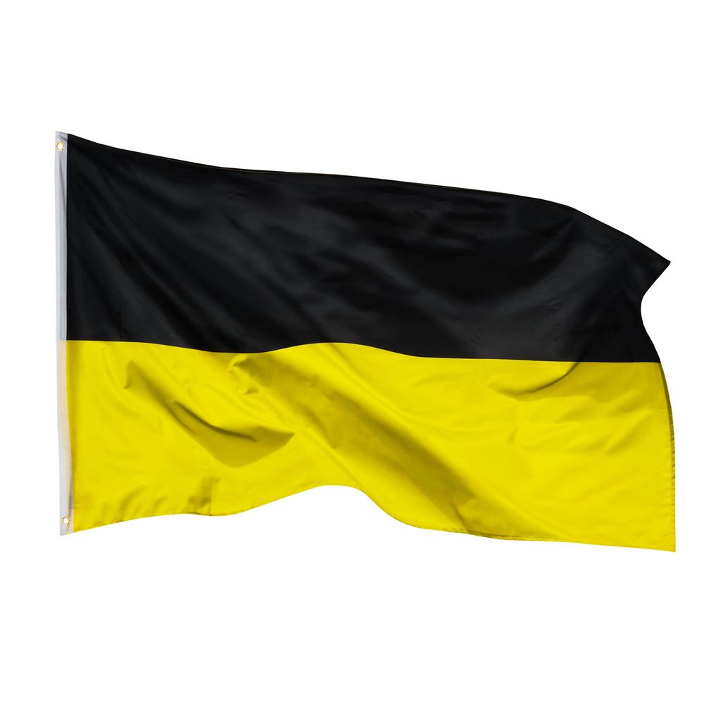 PHENO FLAGS Baden-Württemberg Flagge - Bundeslandfahne mit Messing-Ösen - 90 x 150 cm - Wetterfeste Fahnen für Fahnenmast - 100% Polyester