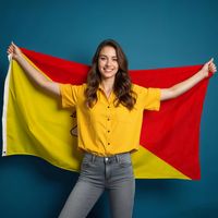 Drapeau de la sicile illustration stock. Illustration du symbole