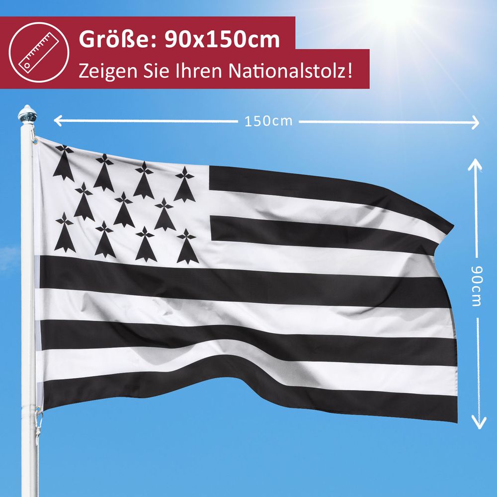Bandiera Della Bretagna 3x5 Piedi - 100% Poliestere - Resistente Allo Sfilacciamento